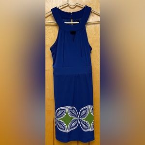 Banana Republic Women’s Blue Sleeveless Dress Side Zip Size 6